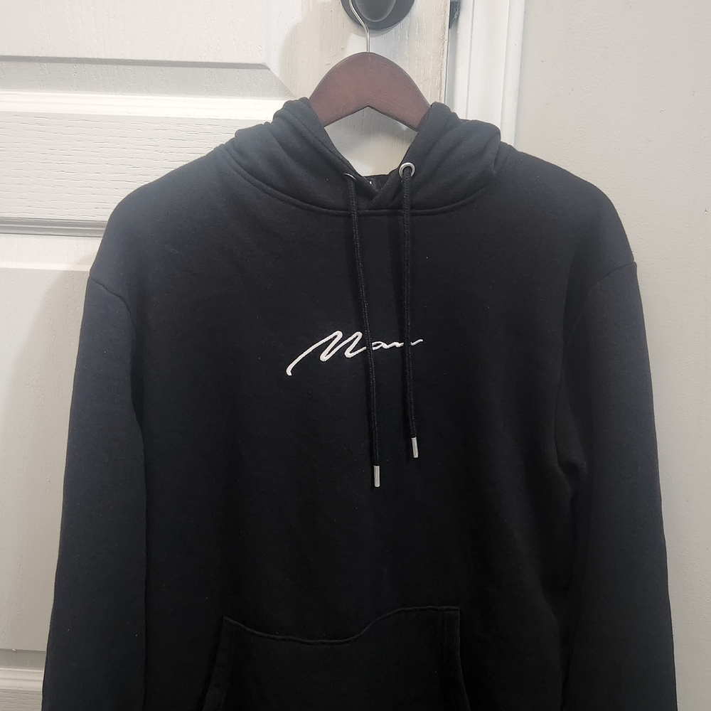 Men's Black Man Hoodie